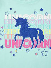 Girls Unicorn Graphic Tee