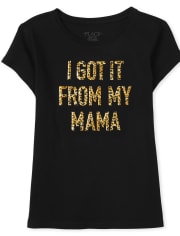 Camiseta con estampado de mamá y yo para niñas