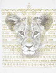 Girls Lion Graphic Tee