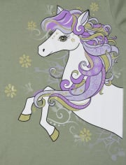 Girls Horse Graphic Tee 3-Pack