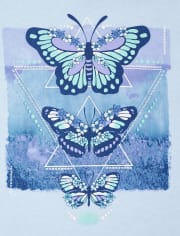 Pack de 3 camisetas con gráfico de tendencia para niñas