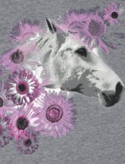 Girls Horse Graphic Tee