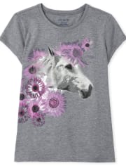Girls Horse Graphic Tee