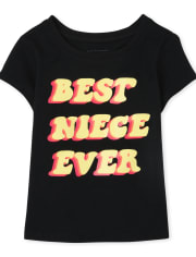 Baby And Toddler Girls Best Niece Graphic Tee