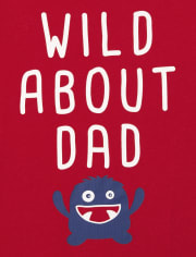 Camiseta con gráfico Wild About Dad para bebés y niños pequeños