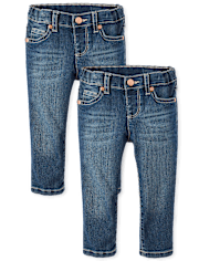 Baby And Toddler Girls Skinny Jeans 2-Pack