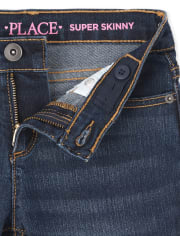 Girls Basic Stretch Super Skinny Jeans 2-Pack