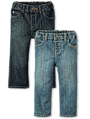 bébé et tout-petit, garçon Jeans à jambe semi-évasée 2-Pack