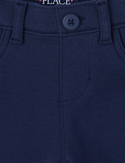 Girls Uniform Ponte Knit Pull On Jeggings 2-Pack - Plus