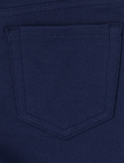 Girls Uniform Ponte Knit Pull On Jeggings 2-Pack - Plus