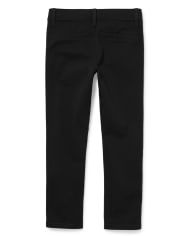 Girls Uniform Stretch Skinny Chino Pants 2-Pack