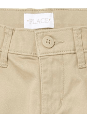 Lot de 2 pantalons chino bootcut uniformes pour filles