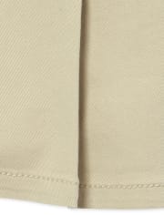 Girls Uniform Plus Pleated Button Skort 2-Pack