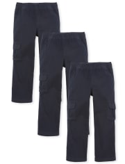 Boys Pull On Cargo Pants 3-Pack