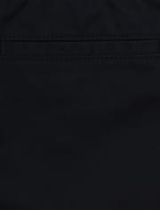 Paquete de 2 pantalones chinos sin cordones de uniforme para niños