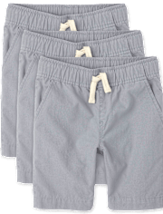 Lot de 3 shorts de jogging uniformes à enfiler pour garçon