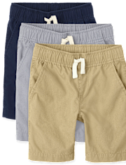 Boys Pull On Jogger Shorts 3-Pack