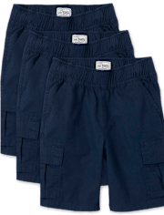 Boys Pull On Cargo Shorts 3-Pack