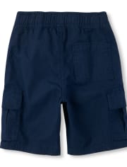 Pantalón corto cargo sin cierre para niño, paquete de 4