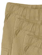Baby And Toddler Boys Ripstop Pull On Cargo Shorts 3-Pack
