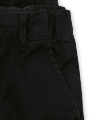 Pantalones cortos chinos de uniforme para bebés y niños pequeños, paquete de 3