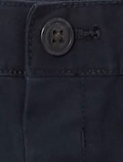 Pantalones cortos chinos de uniforme para bebés y niños pequeños, paquete de 3