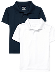 Lot de 2 polos de performance uniformes pour garçon