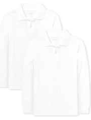 Boys Uniform Soft Jersey Polo 2-Pack