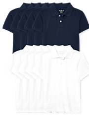 Kids Uniform Pique Polo 10-Pack