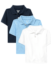 Baby And Toddler Uniform Pique Polo 3-Pack