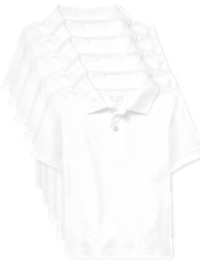 Toddler Uniform Pique Polo 5-Pack