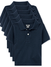 Toddler Uniform Pique Polo 5-Pack