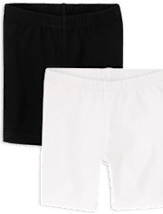 Toddler Girls Bike Shorts 2-Pack