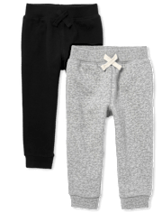 Baby And Toddler Fleece Jogger Pants 2-Pack