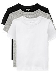 Paquete de 3 camisetas básicas con capas para bebés y niños pequeños