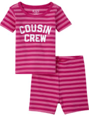 Baby And Toddler Girls Cousin Crew Snug Fit Cotton Pajamas