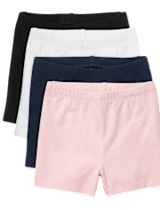 Toddler Girls Cartwheel Shorts 4-Pack