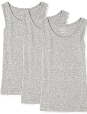 Girls Ribbed Tank 3-Pack