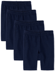 Girls Bike Shorts 4-Pack