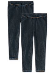 Girls Capri Leggings 2-Pack
