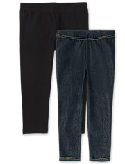 Girls Capri Leggings 2-Pack