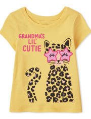 Baby And Toddler Girls Grandma's Cutie Graphic Tee