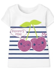 Baby And Toddler Girls Cherries Graphic Tee