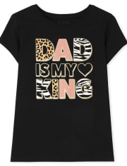 Girls Dad Is My King Graphic Tee