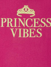 Girls Princess Vibes Graphic Tee