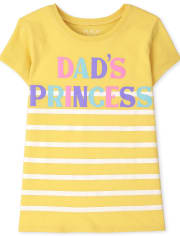 Girls Dad's Princess Graphic Tee