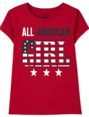 Girls Matching Family Americana All American Graphic Tee