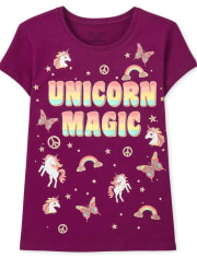 Girls Unicorn Magic Graphic Tee