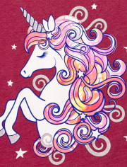 Girls Unicorn Graphic Tee