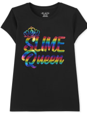 Girls Slime Queen Graphic Tee